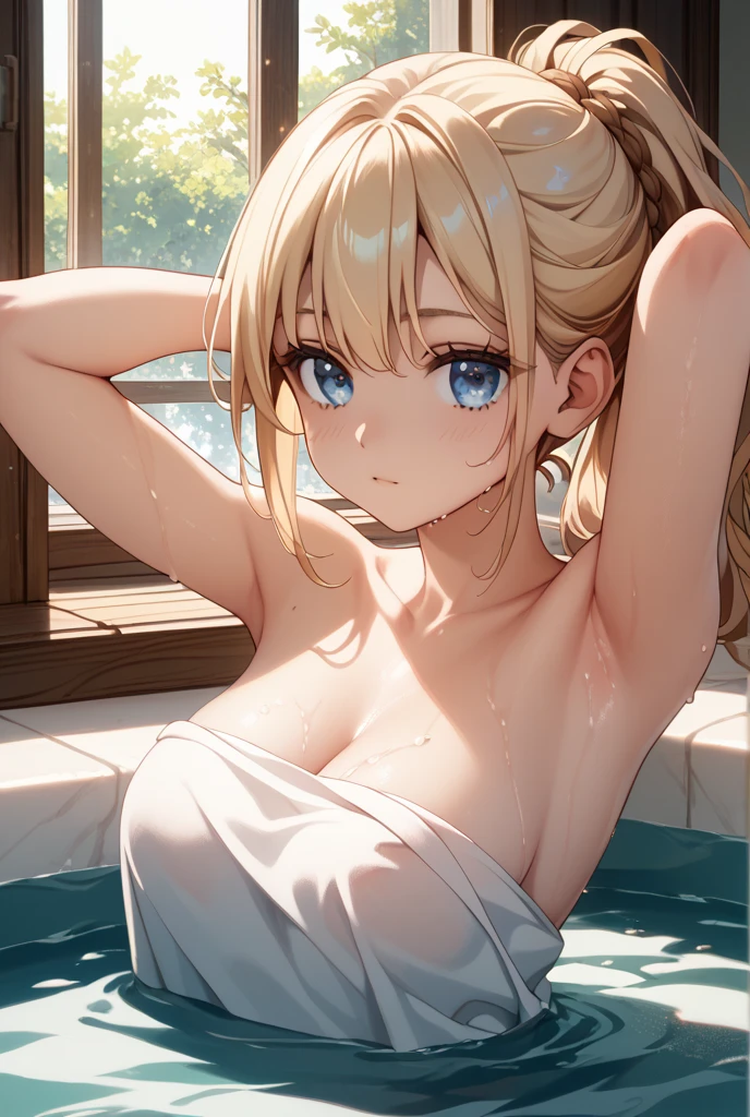 ((best quality)), ((masterpiece)), (detailed), perfect face nami naked cum on face