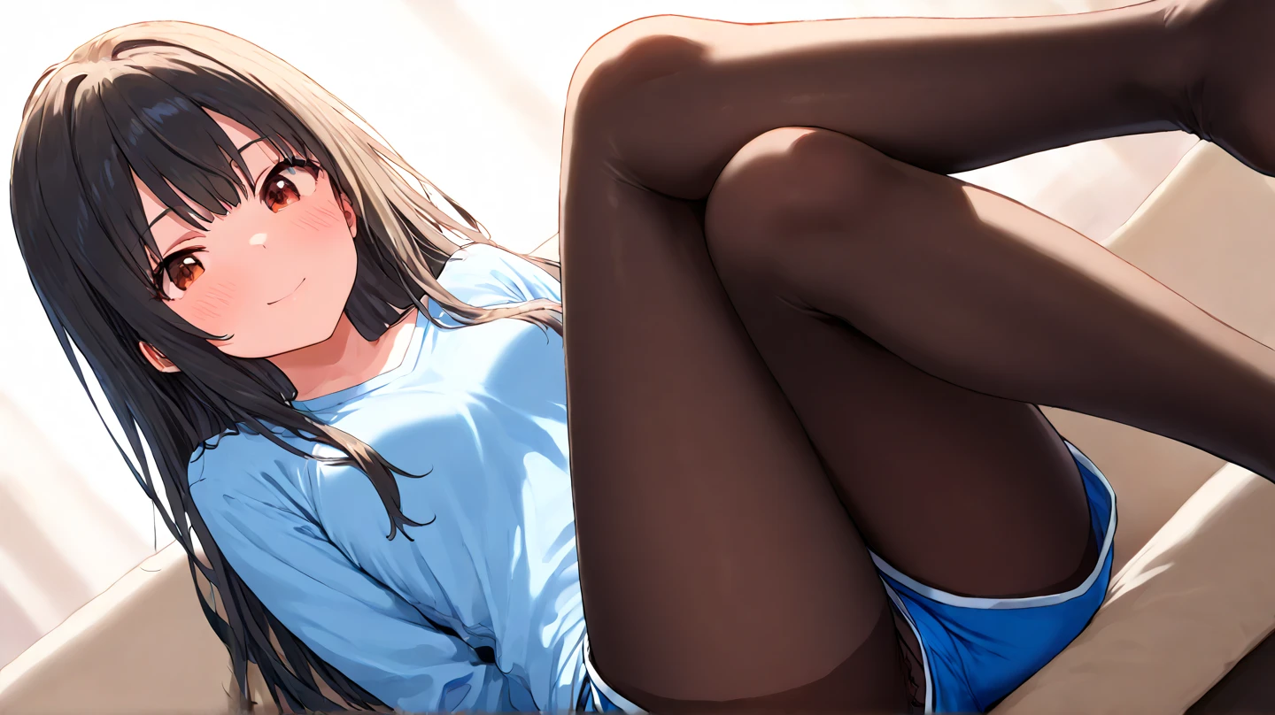 nsfw, 1 girl, solo, black hair, long hair, black sailor suit, black pleated skirt, white panties, (wet panties:1.3 ), Wet with love juice, (Background: Bedroom bed), Legs up, Panties showing, Beautiful tits: 1.3, Embarrassed face, Blushing, Sensitive face, Beautiful girl, Sweaty wet skin: 1.3, Gravure pose, Focus on crotch, Sunset, High quality, High res, Detailed, Masterpiece