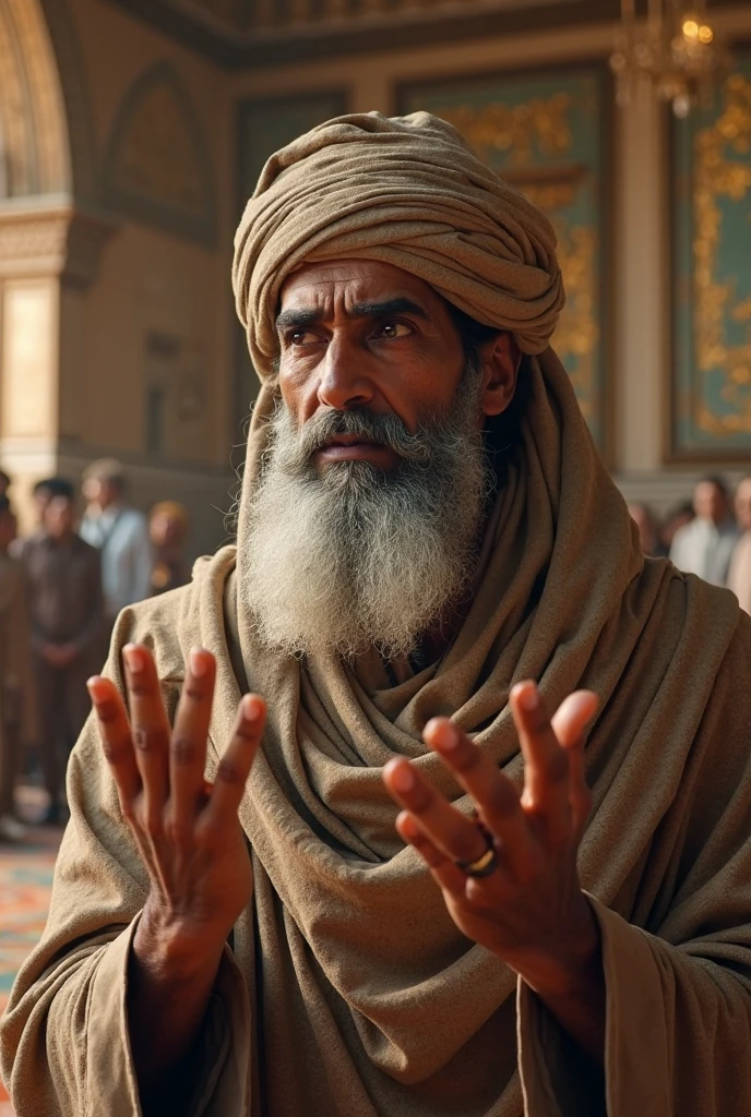 A man in india with muslim