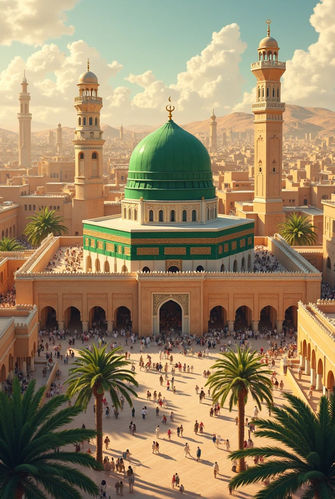 Create a wonderful image of madina