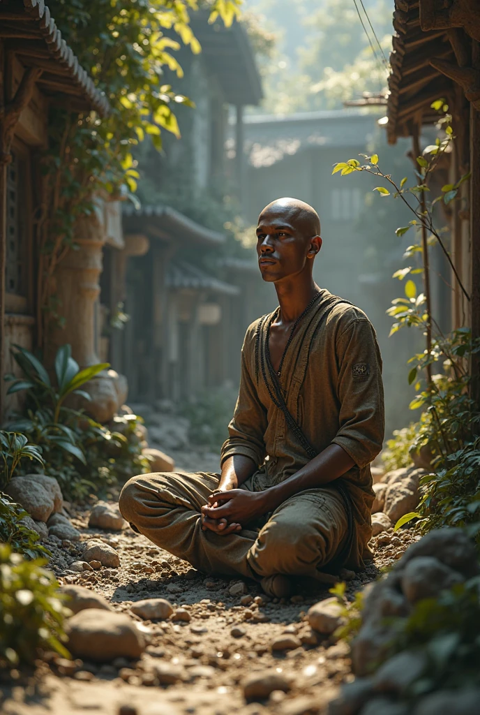 ((ultra detailed, masterpiece, absurdres))
<lora:DAISolas:0.9>
DAISolas, 1boy, solo, bald, pointy ears, Dimly lit library filled with ancient books and magical artifacts, dynamic lighting highlighting detailed book spines and mystical symbols