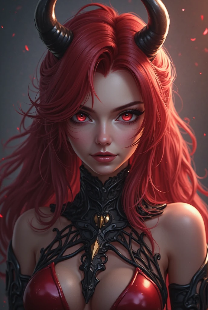 woman, solo, red hair, red eyes, (dynamic pose:1.5), (intricate details:1.2), 8k wallpaper, (highest image quality:1.5), (8k:1.4), (Masterpiece), (ultra-detailed), (Detailed eyes:1.4), (sharp details:1.3), large curly hair