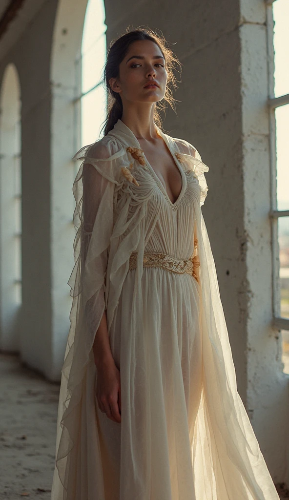 High quality, masterpiece, masterpiece, exquisite facial features, exquisite hair, exquisite eyes, exquisite color hair, 4K picture quality, gorgeous light and shadow, Tyndall effect, halo, messy hair, young state, gorgeous scene, exquisite clothes, chains, feathers, ancient chinese beauty with big eyes very detailed, digital painting, artstation, concept art, sharp focus, illustration, art by greg rutkowski and alphonse mucha and victo ngai