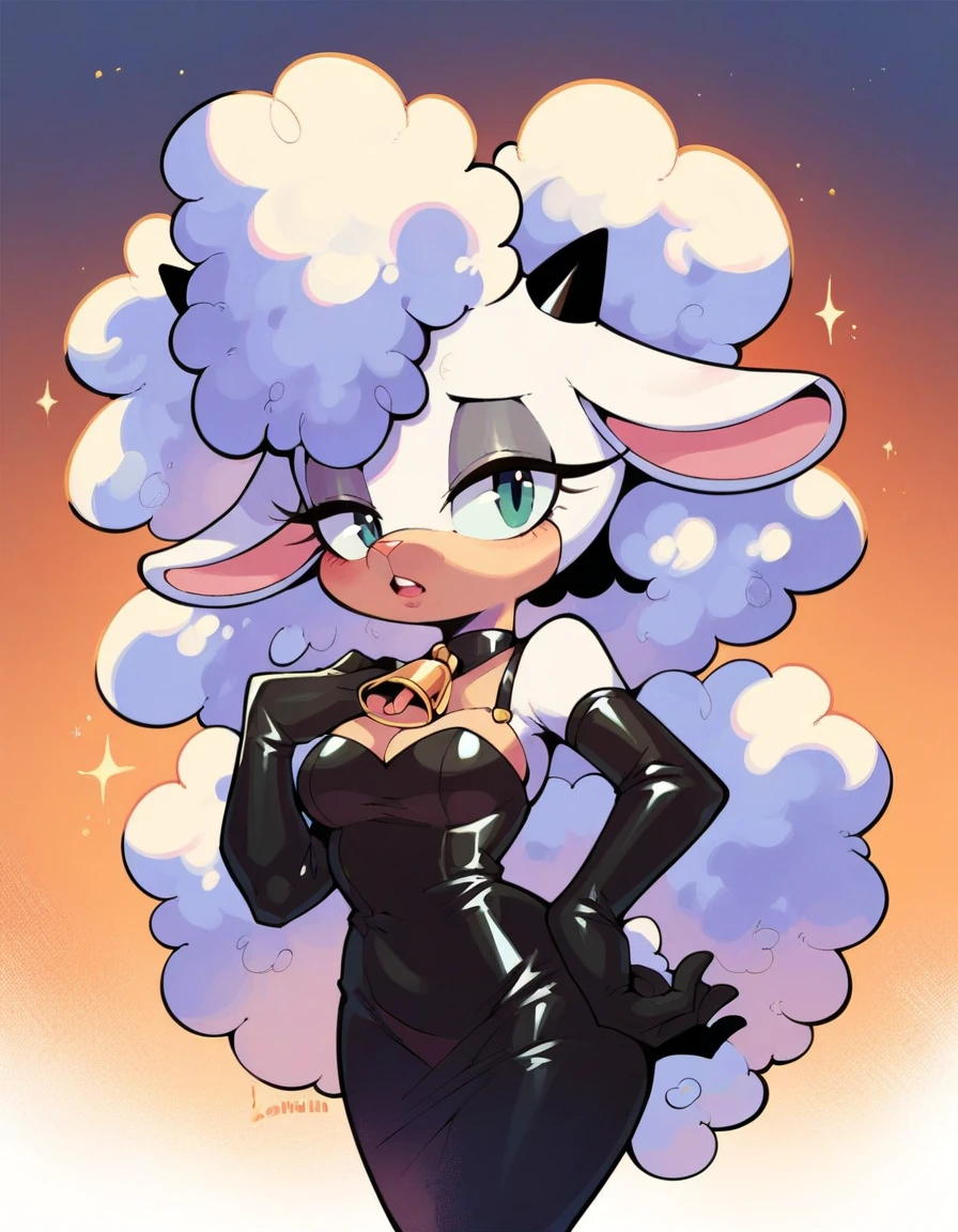 score_9, score_8_up, flat color, flat shading, cinematic lighting, detailed background, depth, shadows, 1girl, solo, lanolin the sheep, sonic (series), (white body fur:1.1), wide hips, narrow waist, indoors, laying on bed, laying on side, curvy, medium breasts, black fingertips, orange lace lingerie, white pubic hair, thick thighs, thigh highs <lora:LanolinSDXL:0.70> <lora:Smooth Style 2 SDXL_LoRA_Pony Diffusion V6 XL:1>
