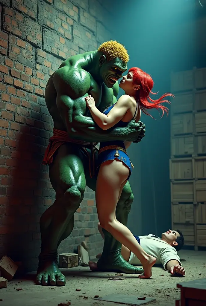 (((Poison Ivy))), (((man completely nude))), High quality, best quality, masterpiece, (((1boy, 1girl))), (((hetero:1.5))), mature woman, curves, (((long wavy redhead hair))), green eyes. cleavage. (((woman completely nude))), nsfw, (((couple focus))), (((lots of cum, ejaculating huge load))), (((ahegao, screaming orgasm face))), (((rape, rough sex, full nelson position, large penetration, extremely large muscular man, size difference, huge penis, thick penis, masivepenis, stomach_bulge, cum in pussy, cum overflowing from pussy, large breasts)))