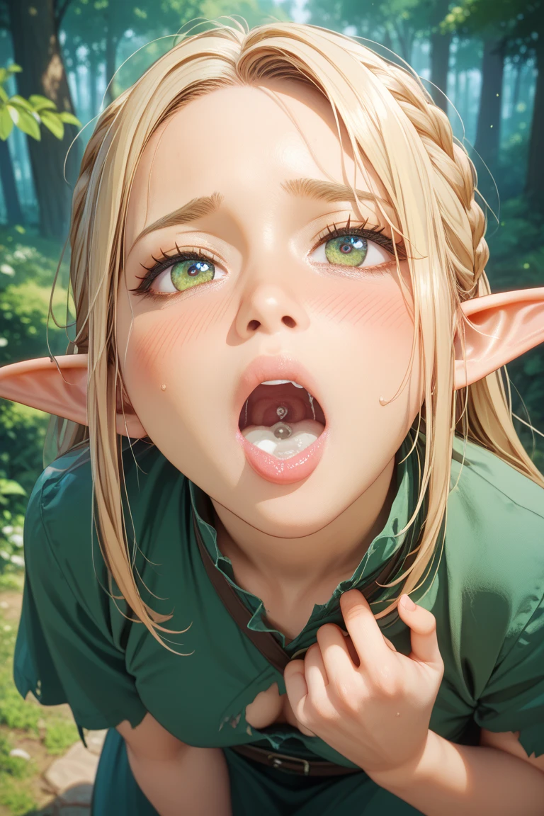 (best quality,4k,8k,highres,masterpiece:1.2), young, elf adventurer, (nsfw), closed eyes, open mouth, blushing, sweaty,
Break (lying on a field),
Break (spread legs),
Break (from overhead:1.2),
Break (ultra-detailed body), look away, cinematic, volumetric lighting, soft lighting,