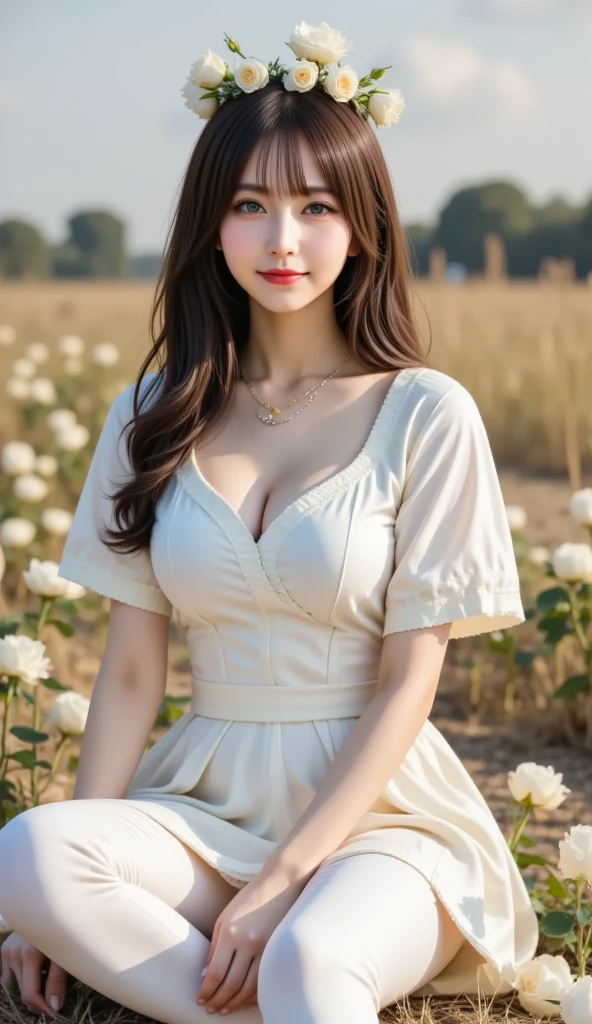 A beautiful 23 year old girl,The F cup is mostly exposed,Authentic full-body photos,ultraclear,beautiful pupil,,A sweet smile,Delicate fair skin,Realistic and realistic,exquisite and complete facial features,Detailed depiction of the face,二重まぶた,tall nose bridge,Eyelashes are clearly visible,Smile showing teeth,Extremely delicate black hair,Feminine temperament,Fill your face light,Golden ratio figure,The upper body is slightly tilted forward,Extreme picture quality,Highest accuracy,Precise and perfect human anatomy。Blue sky, White clouds, Green plant background,Chinese cheongsam in different colors,closeup of face, Face shooting,Chinese-style off-the-shoulder suspenders leak chest, Hot details ,8k 壁纸, tmasterpiece, sportrait, middle, Watch the footage, Beautiful Chinese and Japanese idols, ((Ultra-fine face,A detailed description of the facial features)), Lip biting makeup, Sweet smiling, Perfect facial features,white complexion,By bangs, A high resolution, best qualtiy,high high quality, super detailing,