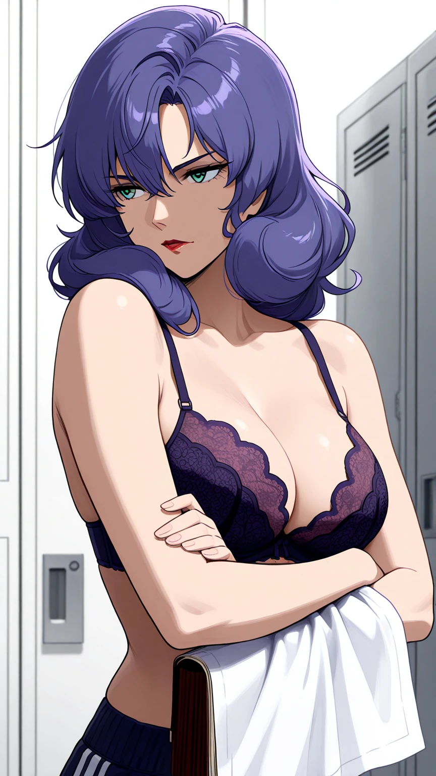 extremely detailed CG unity 8k wallpaper,best quality, nswf, beautiful face,beautiful body,detailed fingers, hyper detaied,(1girl,solo:1.5),upper body :1.2 ,path tracing,
(in a hotel room:1.2),sweat, torogao,cum in ass, (covered nipples:1.2), wedgie,charming, seductive, erotic, alluring, enchanting,
<lora:misaki yukihiro:0.9> misaki yukihiro,lipstick,
rainbow hair,dreadlocks,
bikini armor,armor ,