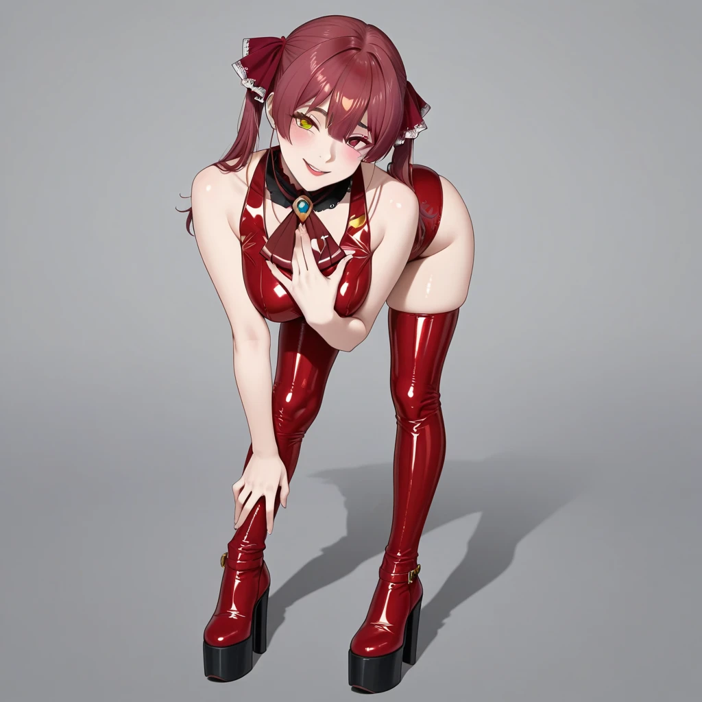 ((masterpiece)),(((Highest quality))),((Reference Sheet, Character Design, short hair, Facial Expressions)), 14-year-old girl, Cute type, (Very slim:1.4), (Very small ass:1.4), Realistic buttocks, Big Breasts, Short Bob, (Thin thighs, Long legs), ((Alice in Wonderland, wearing a large ribbon on your head,,,)), (NSFW:1.3)