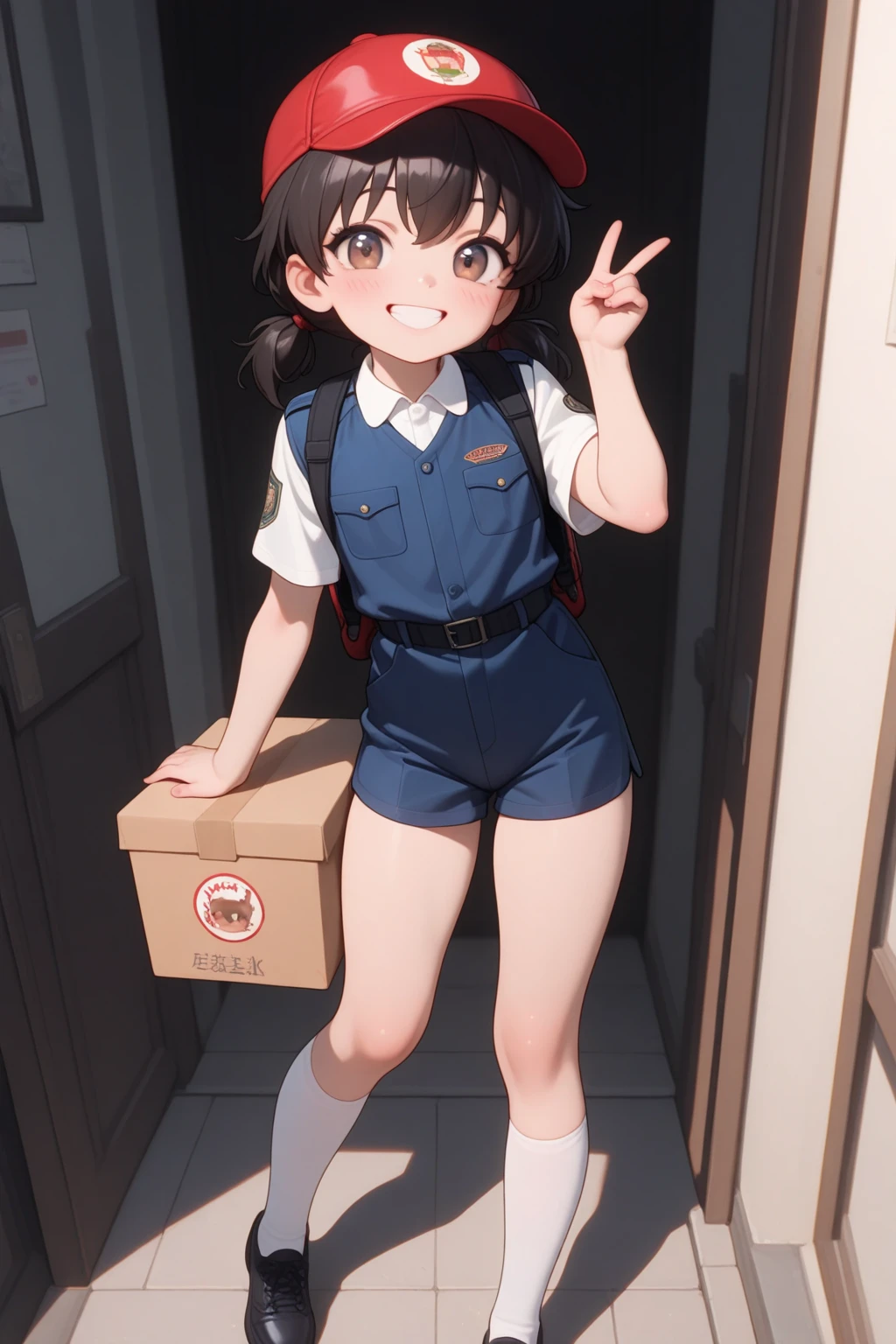 Mail woman pee in diaper 