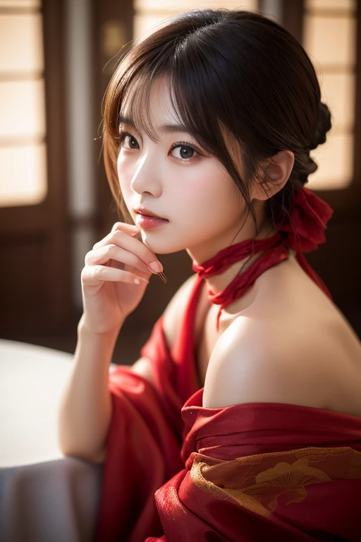 Red colour nighty