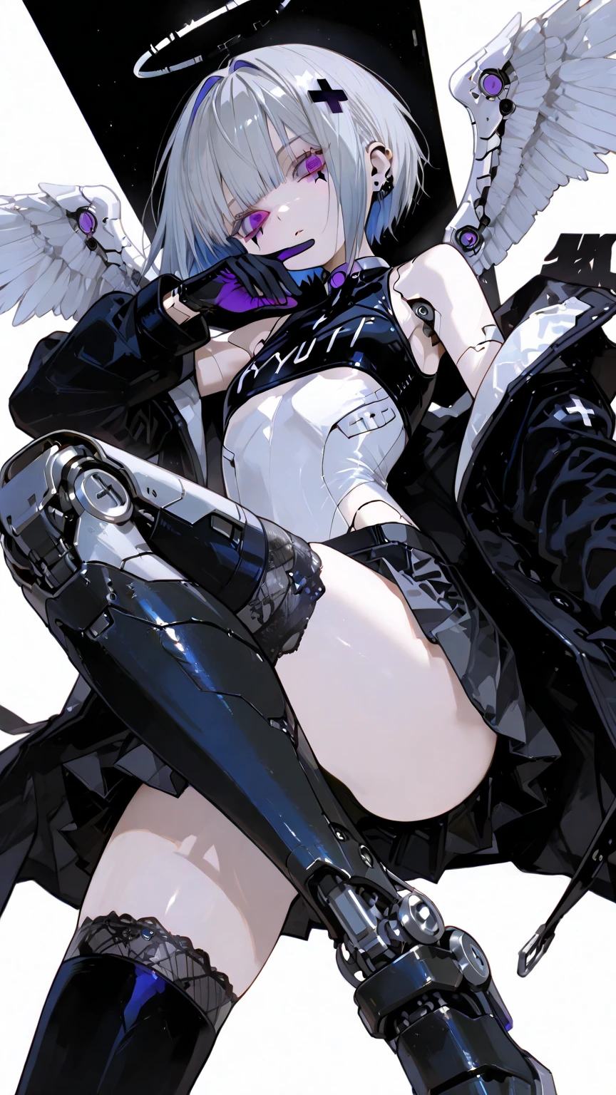 Highest quality、Ultra detailed high resolution Unity 8k wallpapers、Detailed perfect anatomy horny NSFW ((Obscene))(((sneak,suit))) Gigantic breasts (((Hollow Eyes))) ((Brainwashed))((barcode type obscene lines)) ((on the doublebed)) (((Prostitute)))((((bich)))) spread legs provocative behavior Seductive smile