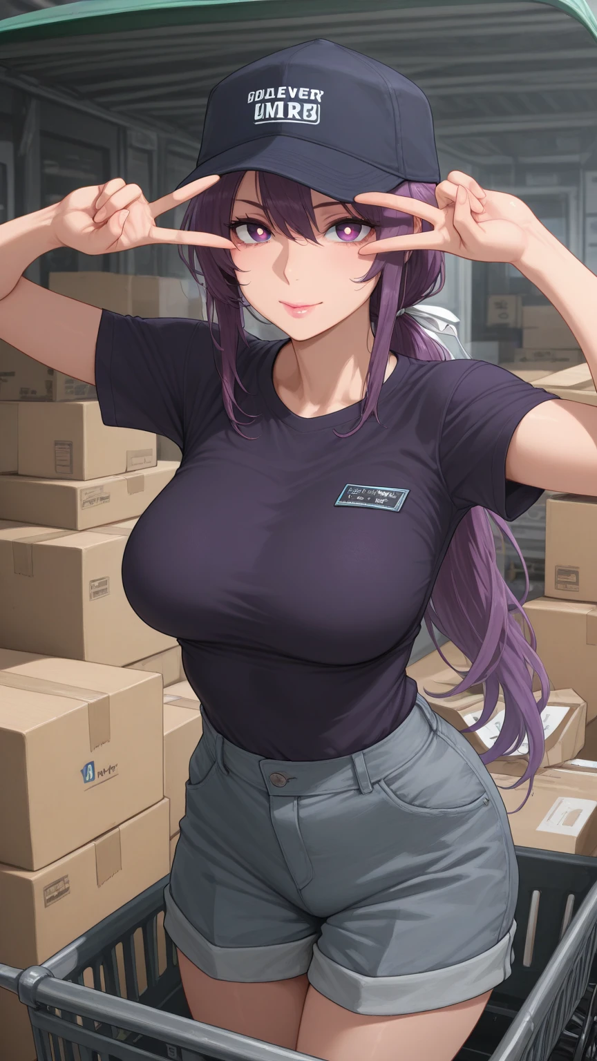 extremely detailed fine touch, natural light, sunlight, Light rays, dappled light, reflection, darkness, ray tracing, Masterpiece, Best Quality, Very detailed,
Amy, 1 girl, purple eyes, wide, black fur, blunt hits, Side locks, large old, mole, looking at the viewer, 1 girl, hits, bare shoulders, black Bermuda, blunt hits, blurred, blurred background, blurred foreground, old, depth of field, eyebrows visible through hair, huge old, wide, face mask, monitor, mouth face mask, office, plant, Potted plant, Ribbed shirt, ribbed sweater, Bermuda, Side locks, session, sleeveless, sleeveless sweater, Alone, surgical face mask, sweater