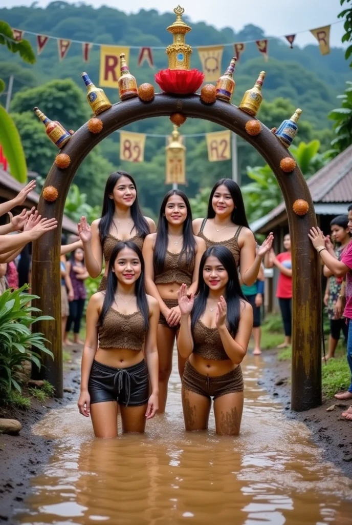 Detail,Beautiful 3women sexy group indonesia,smile ,jepang ,chubby ,bbw montok paha besar ,bokong besar ,body big bbw ,pangul besar ,ful body chik, pada erfek memakai dress mini tipis corak bunga merah,biru,ungu ,cocolate,blue  ,macan, emas,kuning pingk metal merah detail warna modern ,bwarna putih merah terang dan kalung 3diamond bintang , anting merah ,sedang di pesta ,di kolam renang,sambil minuman angur bersama di eropa 