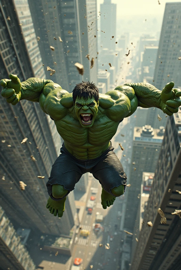 1 girl, gigantic breasts, solo, city, night, distance, nightlife, (hulk:1.4), she-hulk, muscular, big monster girl, full body, (jumping:1.5), (high-jump:1.6), building, sky, (realistic, realistic_background, high_resolution, distinct_image:1.2), (extremely intricate, detailed light, detailed shadow:1.1), (F4, 1/800s, ISO 100, RAW)