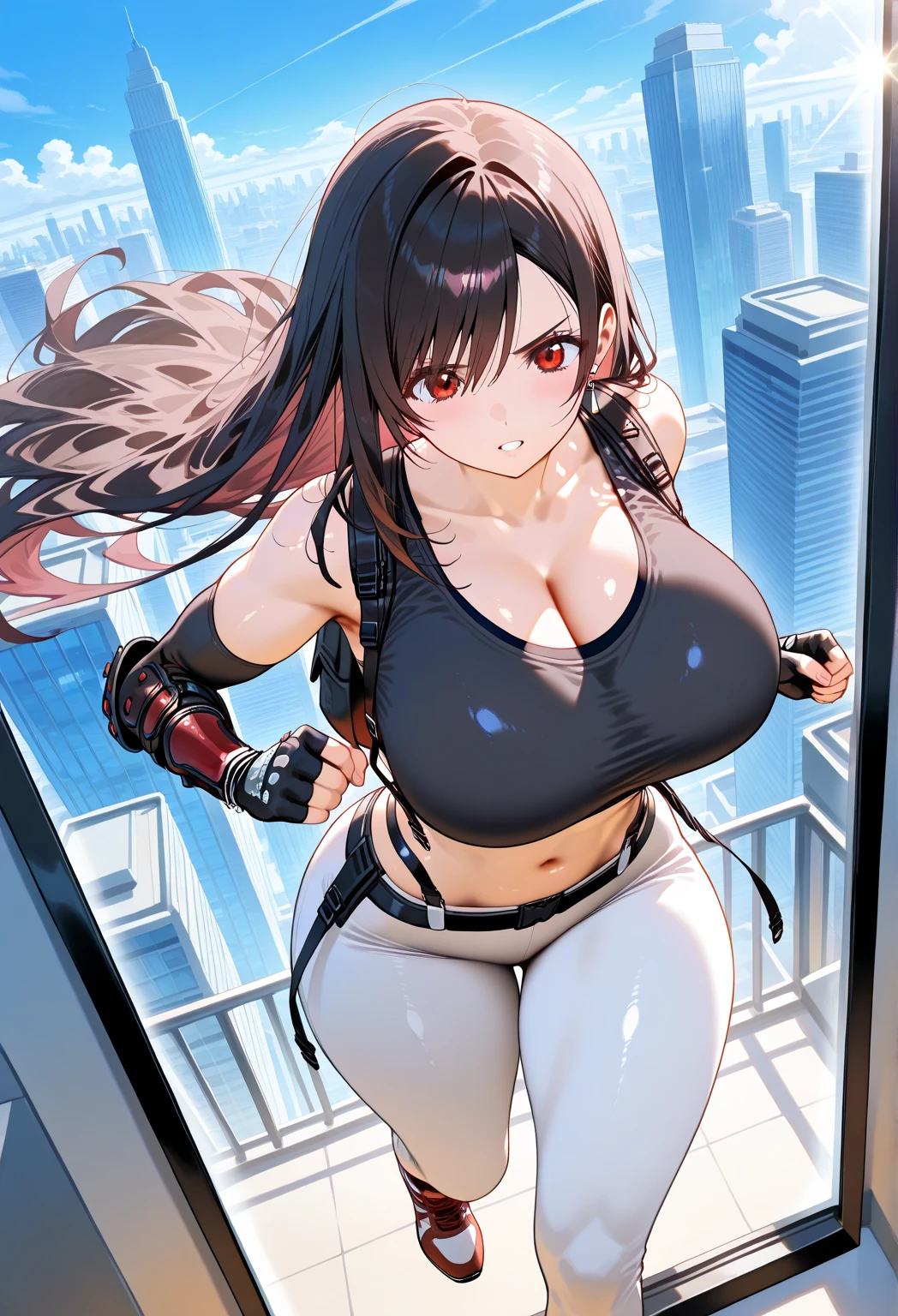 Tifa Lockhart Shackled to the guillotine Excessive amount of semen Spanking