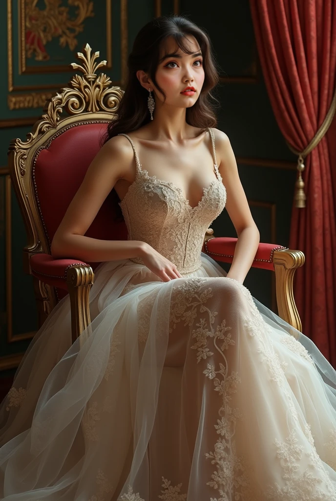 real photography，perfect masterpiece，Wedding photography，asian completeness，attractive woman，Supermodel body and shape，light blonde hair，clear hair，Careful hair texture（Premium hair details：1.1）Beautiful and delicate eyebrows and eyelasheig eyes，light brown eyes，red lips，perfect lip shape，clear skin texture，moist skin（Advanced facial details：1.1）Perfect face，Korea&#39;s top supermodel，Supermodel body，Perfect face，Korea&#39;s top supermodel，Supermodel body，golden ratio figure（Real and perfect body shape：1.1）,(Extremely exquisite and beautiful work:1.1)a very beautiful woman,Have perfect body proportions,Tight body lines,perfect body curveull),moist skin feeling,clear skin texture(Advanced skin details:1.1)，The optimal ratio of four fingers to one thumb.Beautiful and exquisite,Feet with perfectly proportioned thighs and calves,,Royal sister style,Royal Sister Series,Pronovias ：Spanish Romantic Mermaid Wedding Dress，Wearing a high-end fishtail wedding dress dresridal Boy，Wear black and strappy heels，wear necklace，ear nipple ring，jewelry，jewelry，indoors，Ancient style church，ancient decorated church，noble, Brilliant light, expensive paintings,full-body shot，High-end wedding art，Korean model works，high quality work，the most perfect masterpiece：1.1