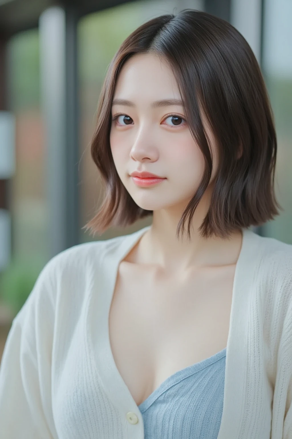 Incomparable masterpiece, perfect artwork, ((perfect female figure)), short hair, blonde, skinny, realistic, solo, (realism: 1.4), best quality, super high resolution, 1girl, porcelain, kpop ido, (extra large breasts), full body, beautiful, masterpiece, best quality, very detailed face, perfect lighting, solo, plain makeup, tights, best quality, super high resolution, (realistic:1.4), super detailed, masterpiece, best quality, 👍 ulzzang - 6500-v1.1