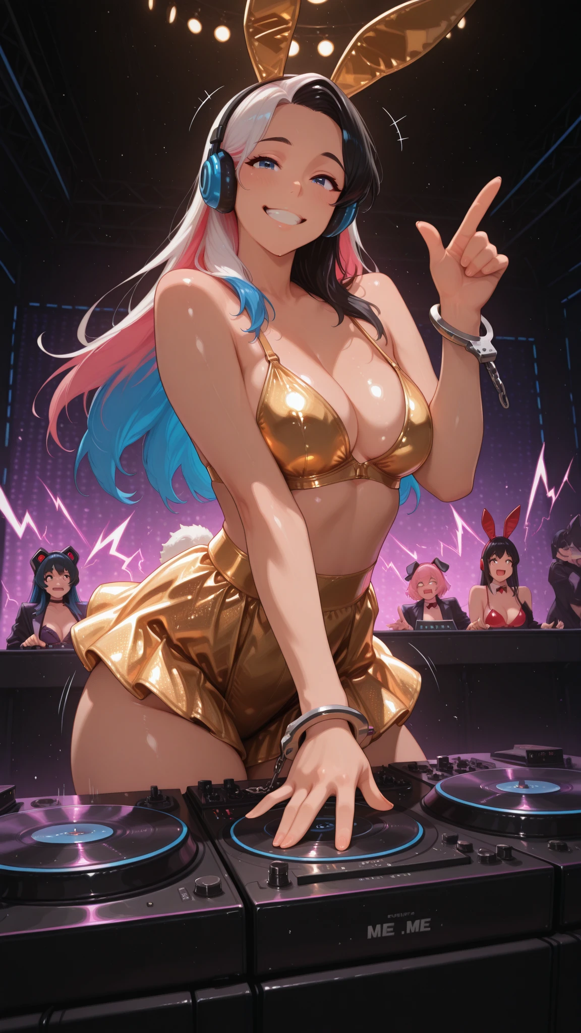 Outrageous resolution、masterpiece++、top-quality++、ultra-definition++、ultra-definition++、4k++、8k++、from side、(Background Focus)++、((1)))+++Sexily dressed woman celebrates crowd dancing with huge breasts DJ in colorful jacket and headphones in nightclub on battlefield destroying city、Crowd rune dancing with a huge breasts DJ wearing headphones in a colorful jacket at a nightclub、Crowd magic dancing with a huge breasts DJ wearing a colorful jacket and headphones in a nightclub、A group dancing with a huge breasts DJ in a colorful jacket and headphones in a nightclub flying above、Married woman dancing with a huge breasts DJ wearing a colorful jacket and headphones in a nightclub、The president of a group dancing with a huge breasts DJ wearing a colorful jacket and headphones at a nightclub、Detailed contemporary art、Contemporary Art Style、BreakCrowd witch dancing with big breasts DJ in colorful jacket and headphones in beautiful modern nightclub、Crowd college students dancing with a huge breasts DJ wearing headphones in a colorful jacket at a nightclub、Contemporary Art Behans、Crowd high school students dancing with a huge breasts DJ wearing headphones in a colorful jacket in a nightclub、Crowd girl jie dancing with huge breasts DJ wearing headphones in colorful jacket in a beautiful nightclub、Crowd fragments dancing with a huge breasts DJ wearing headphones in a colorful jacket in a shiny floating nightclub、A group dancing with a huge breasts DJ wearing a colorful jacket and headphones in a nightclub、 Crowd sparks dancing with a huge breasts DJ wearing headphones in a colorful jacket in a dazzling nightclub、Crowd chain dancing with huge breasts DJ wearing headphones in colorful jacket at nightclub、A group dancing with a huge breasts DJ wearing a colorful jacket and headphones in a nightclub、Hair blowing in a group wind dancing with a huge breasts DJ wearing headphones in a colorful jacket in a nightclub、Blake Modern Beautiful、A group dancing with a huge breasts DJ wearing