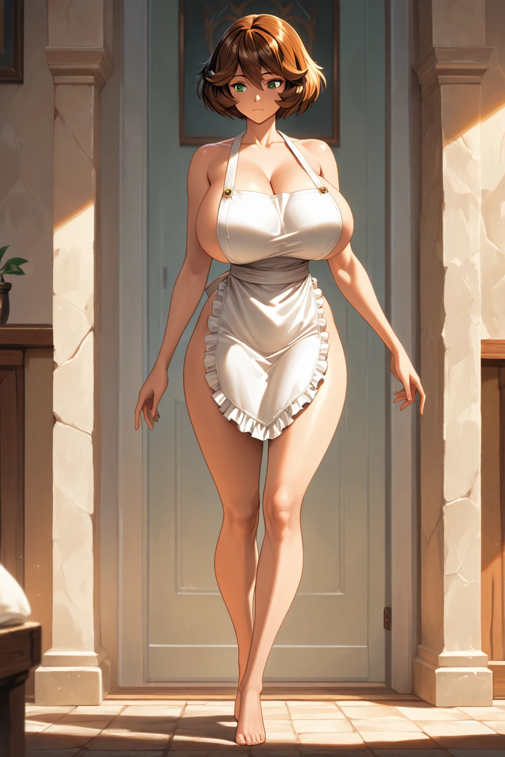 masterpiece, best quality, extremely detail 8k cg, high resolution, 1girl, narukouzumaki, twintails, wisker marks, blonde hair, blue eyes, perfect eyes, skinny body, huge breasts, fakebreasts, evening gown, plunging neckline, stlouis, high heels, outdoors, garden, night time, beautiful face, full shot photo, full body