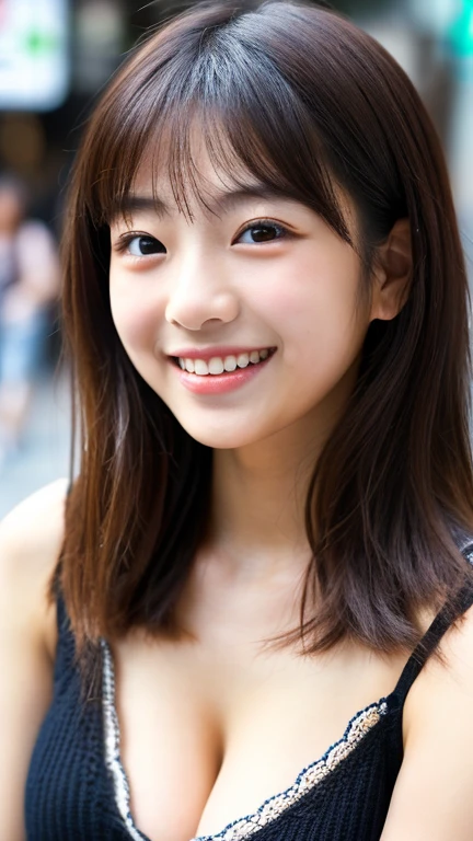 8K、cute、Adult Girl、detailed、smile、Looking into the camera、((SFW: 1.4)),((detailedな顔, Professional photography))