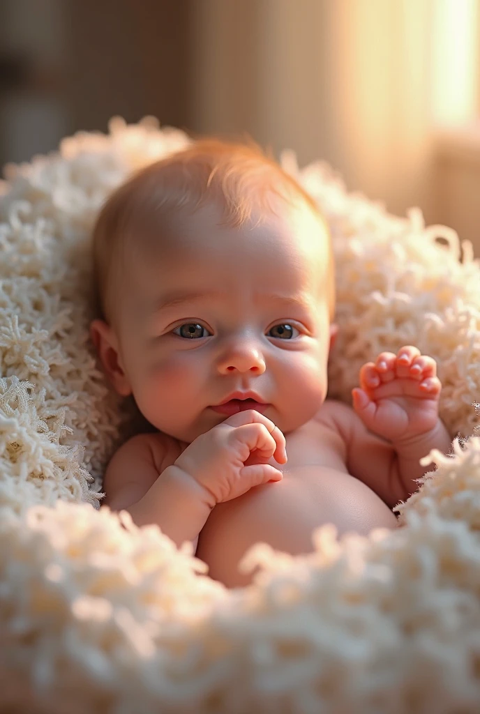 fix lips, full lips, portrait, small nose, sleeping baby, fetus, inside womb, rosy face, hd, realistic, cute, baby girl, 8k, uhd, high quality, sharp focus, he composition beautiful rich and bright