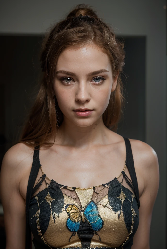jeune ado de 21 and, blonde, yeux bleu, jolie, attirante, tres belle , belle peau, peau brillante, alure hautaine, cosplay d'infermière ,haute qualité, 4K,8K, qualité realiste