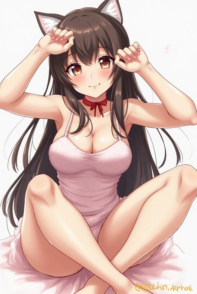 [[One person, Daiichi Ruby, \(umamusume\), umamusume]], Beautiful attention to detail, Close one eye, ((indoor, office, living room), ), Curvy, thin, Small breasts, Flat Chest (Thigh-high socks), (Cleavage) , (Sexy pose), (Seductive pose), (belly button), (indoor, office, living room), (Close-up shot), Dynamic Angle, Highest quality, Very detailed, masterpiece, Ultra-high resolution, 8k, Nipples, Slender body, Small waist, (Horse tail), (panties), (bra), (In underwear), (Flashy underwear), (cameltoe), (lingerie), Black Hair,Long Hair, (large red ribbon on back of head), Hairstyle in vertical rolls