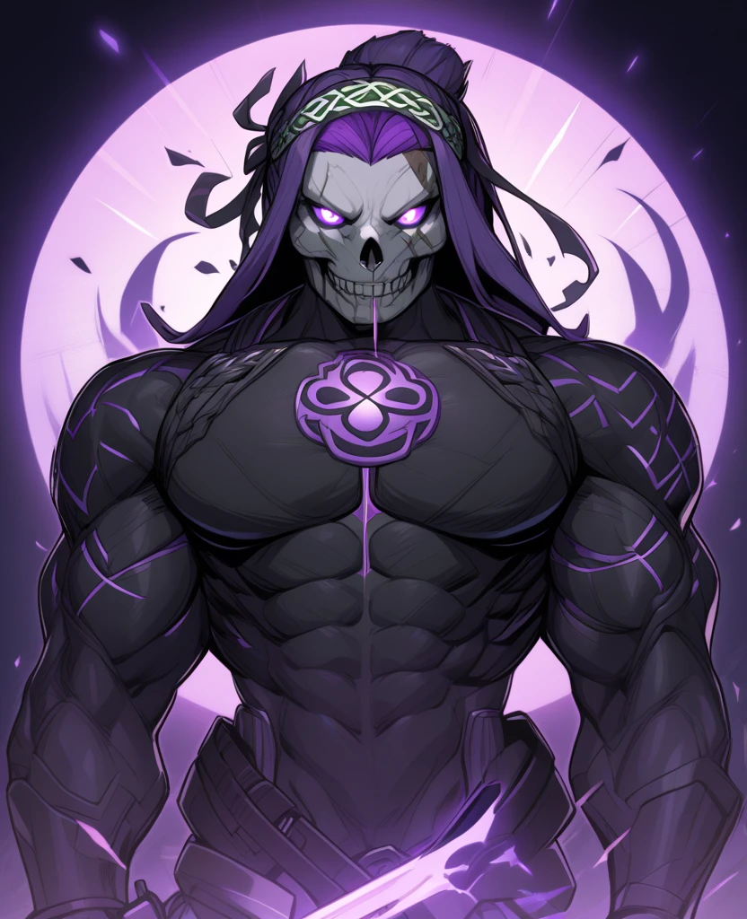 Evil Demon、Slender and muscular、Spirit Body、Very dark purple skin、Magic Sword、Horrible smile、wilderness