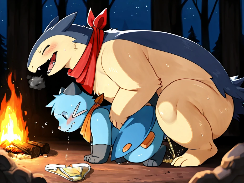 (feral vaporeon), (male werewolf) score_9, score_8_up, dream prompt:score_9, beautiful, detailed cute face, blushing, shocked expression, reverse suspended congress, looking surprised, crying, forest, feet in view, foot shot, crying, cum, 3 toes, screaming, foot focus, huge feet, vaginal, sex, closed eyes, saliva, hyper feet, spreading legs, scrunching toes, wide open mouth, ((vaginal))