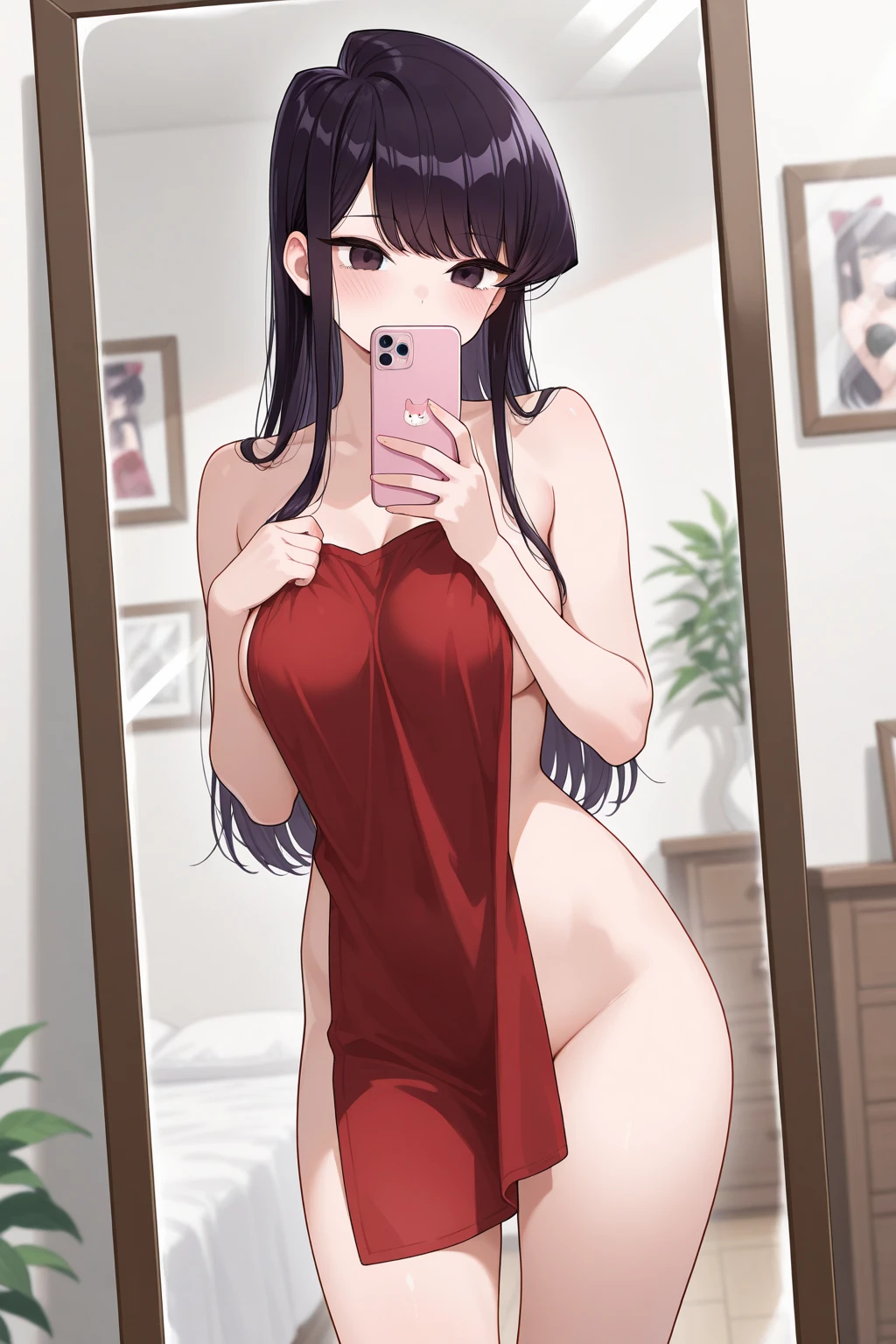 femme arafée à la salle de sport portant des vêtements de sport et un collier, fille sexy aux yeux brun, cheveux bruns et grands yeux, selfie d'une jeune femme, Yeux de chambre, violette myers, sans maquillage, maquillage naturel, regarder directement la caméra, visage avec artgram, maquillage subtil, stunning Tout le corps shot, yeux verts perçants, bel angle, pose attrayante, Jolie fille, pose sexy, Tout le corps picture, Tout le corps, Tout le corps shoot, porter une jupe grise et des bottes