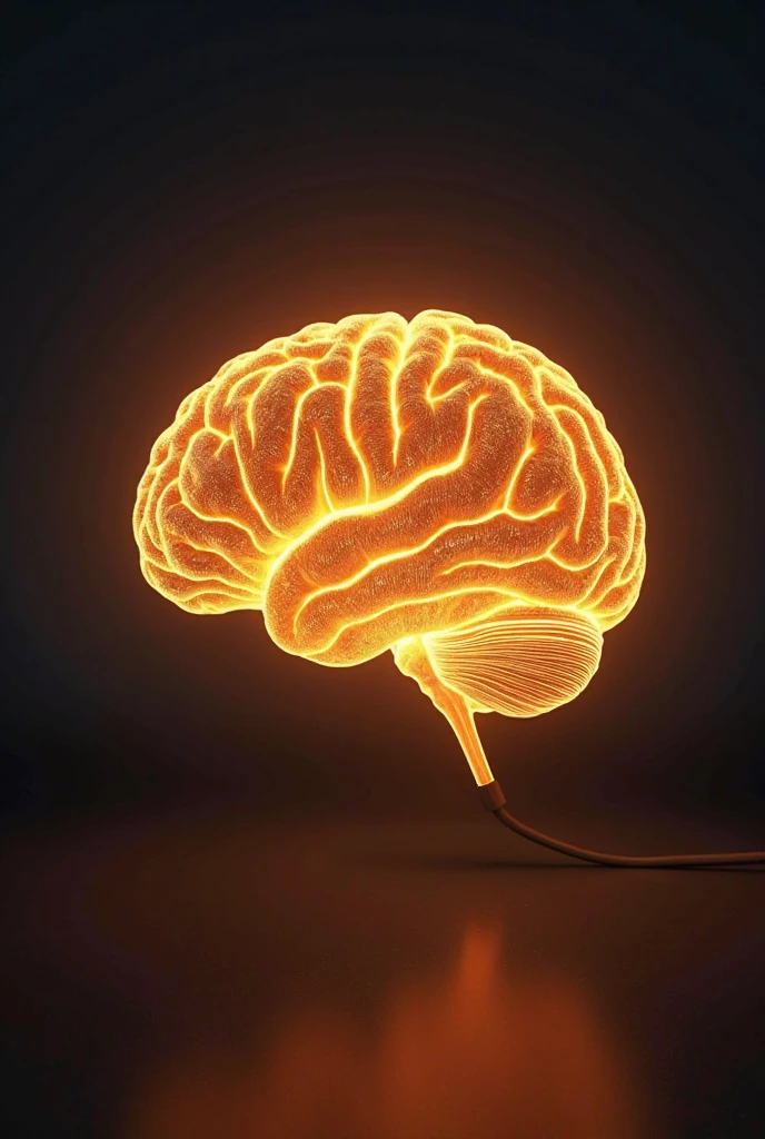 brain, yellow backdrop
