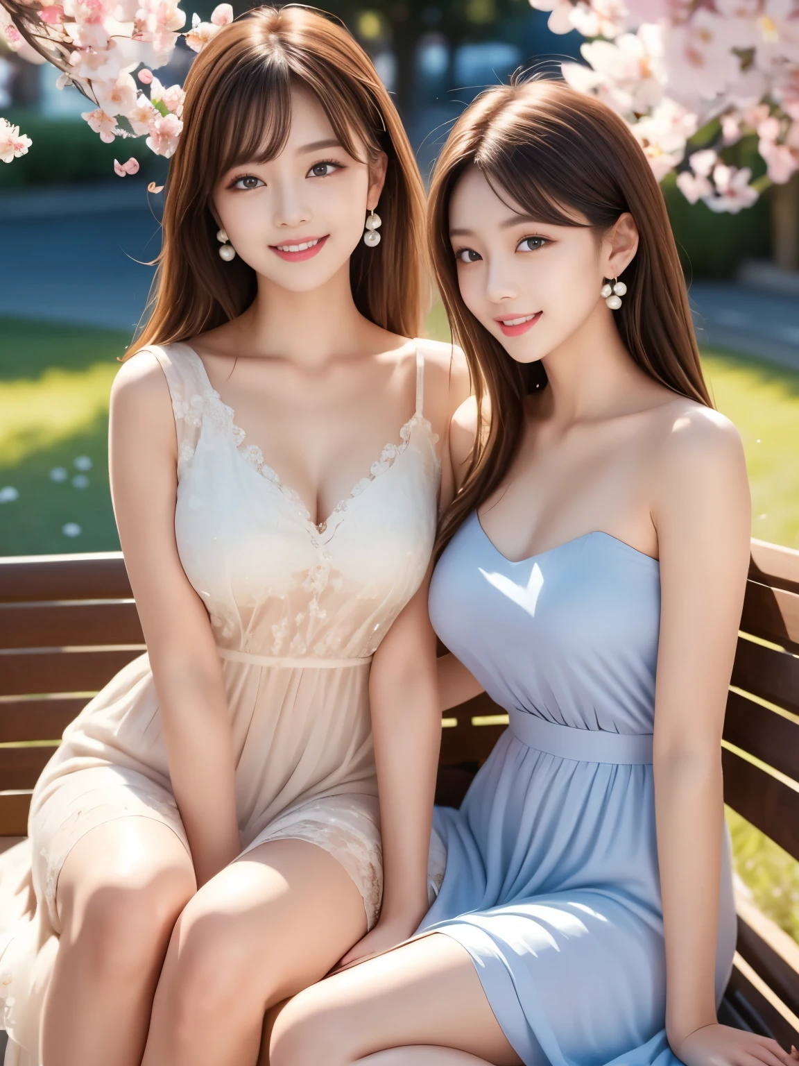 (masterpiece:1.3, Highest quality), (Realistic, photoRealistic:1.4), beautiful photo, (Natural Side Lighting, Cinema Lighting), Look down, whole body, From below, 1 Girl, Japanese, (reception), 20-year-old, Perfect Face, (Perfect Anatomy), Cute and symmetrical face, Shiny skin, (Long Hair, ponytail, Brown Hair, Pink hair ribbon), Swept-apart bangs, Dark blue eyes, Slanted Eyes, Long eyelashes, (Large Breasts: 0.8), Beautiful Hair, Beautiful Face, Beautiful attention to detail, Beautiful clavicle, Beautiful body, Beautiful breasts, Beautiful thighs, Beautiful feet, Beautiful fingers, ((Very detailed see-through costume, Sheer square neck dress, )), (Beautiful views, Depth of written boundary, Detailed Background), evening, (Office Room), indoor, Overlooking:building, Are standing, (smile),((Prostitute))