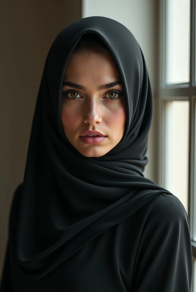 1 girl, perfect anatomy, perfect face, sexy, big boobs, hijab