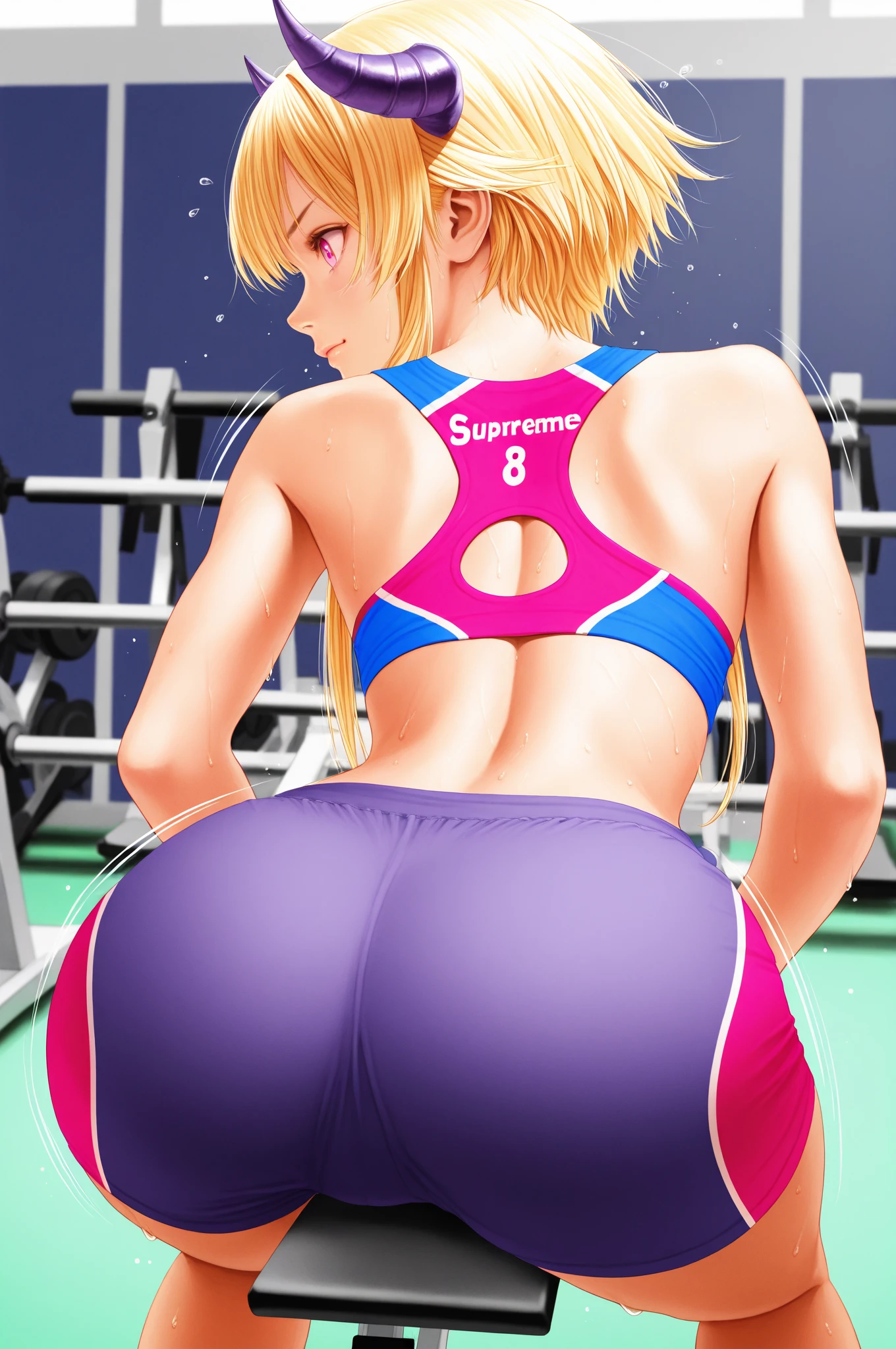 masterpiece), (((semi-realistic))), best quality, expressive eyes, perfect face, score_9, score_8_up, score_7_up, score_6_up, score_5_up, score_4_up, sexy femboy with a small penis torn up sexy gym clothing, ((((hentai)))), sex, (((rapist grinning))) (((sex from behind))), (((anal sex))), (((ass ripples))), (((raped))), background: gym, detailed, more details, high detailed, many details, intricate details, intricate_details_xl,