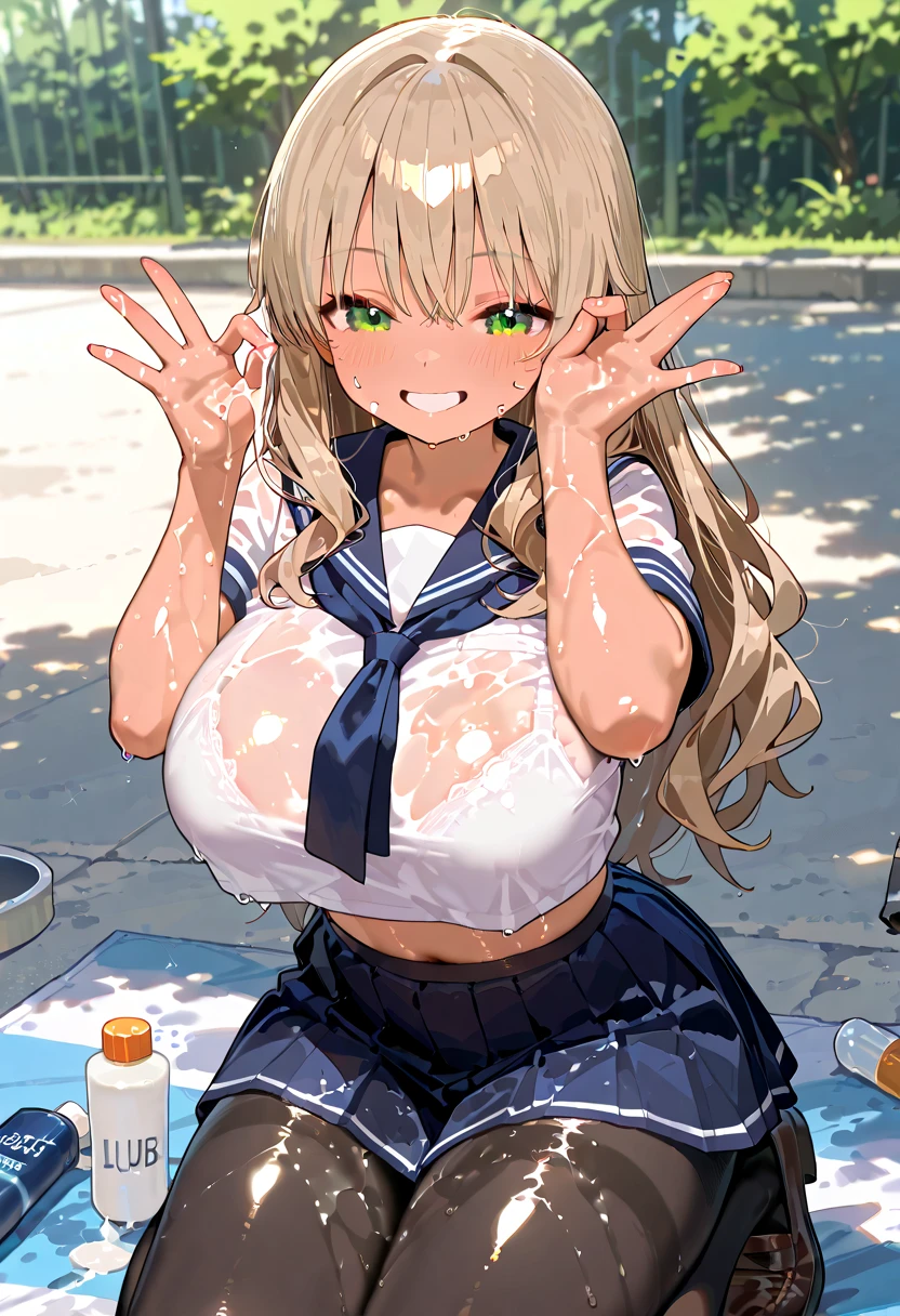 1girl, nsfw, KAZEMACHIHARUKA LIGHT BROWN HAIR, LOW TWINTAILS, HAIR BETWEEN EYES, HAIRCLIP, , SHORT HAIR, Purple EYES,, empty eyes, large breasts, nipple, Cafeteria, frozen,(Sweating profusely, Love juice, Wet Woman, female ejaculation), crying, Naked, (1girl) Peeing, lactation, projectile lactation