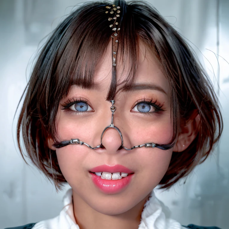(8K, RAW, Professional, Best Quality, Masterpiece: 1.2), (Realistic, Photorealistic: 1.37), Super Detail, (Portrait), (Best Detail Skin: 1.2), (Best Detail Face: 1.2), Cinematic Lighting, 1 Girl, Bangs, Twin Tails, 12 Years Old, Angry Face, Angry Expression
