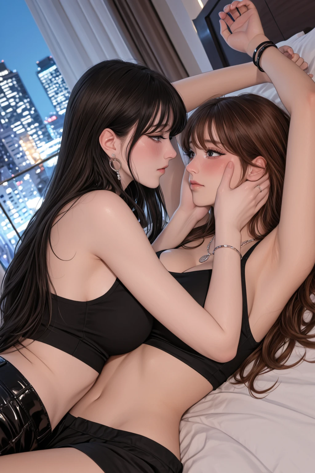 horny ariel tatum having  lesbian sex fuck,,,women ride a woman,,and a woman watching on side of it,,