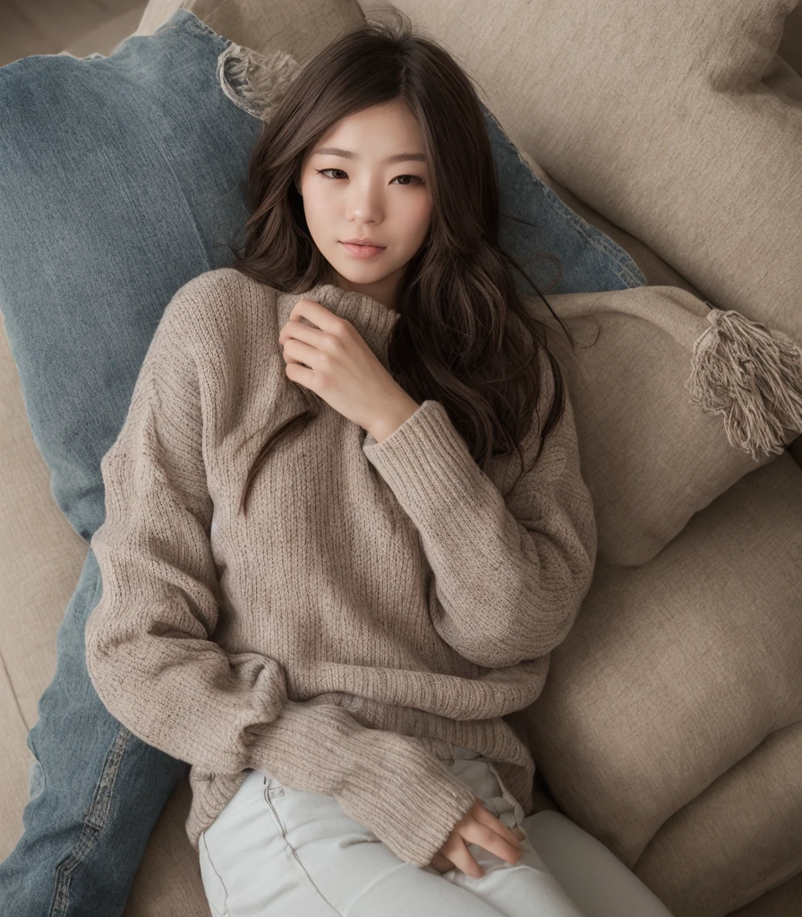 (Large size_Sweater:1.3), colorful Large size_Sweater,
buena mano,4k, high resolution, obra maestra, mejor calidad, Cabeza:1.3,((Hasselblad Photography)), Sharp focus, (cinematic lighting), noche, soft lighting, dynamic angle, [:(cara detallada:1.2):0.2],(((sentado en una cama))), afuera,   