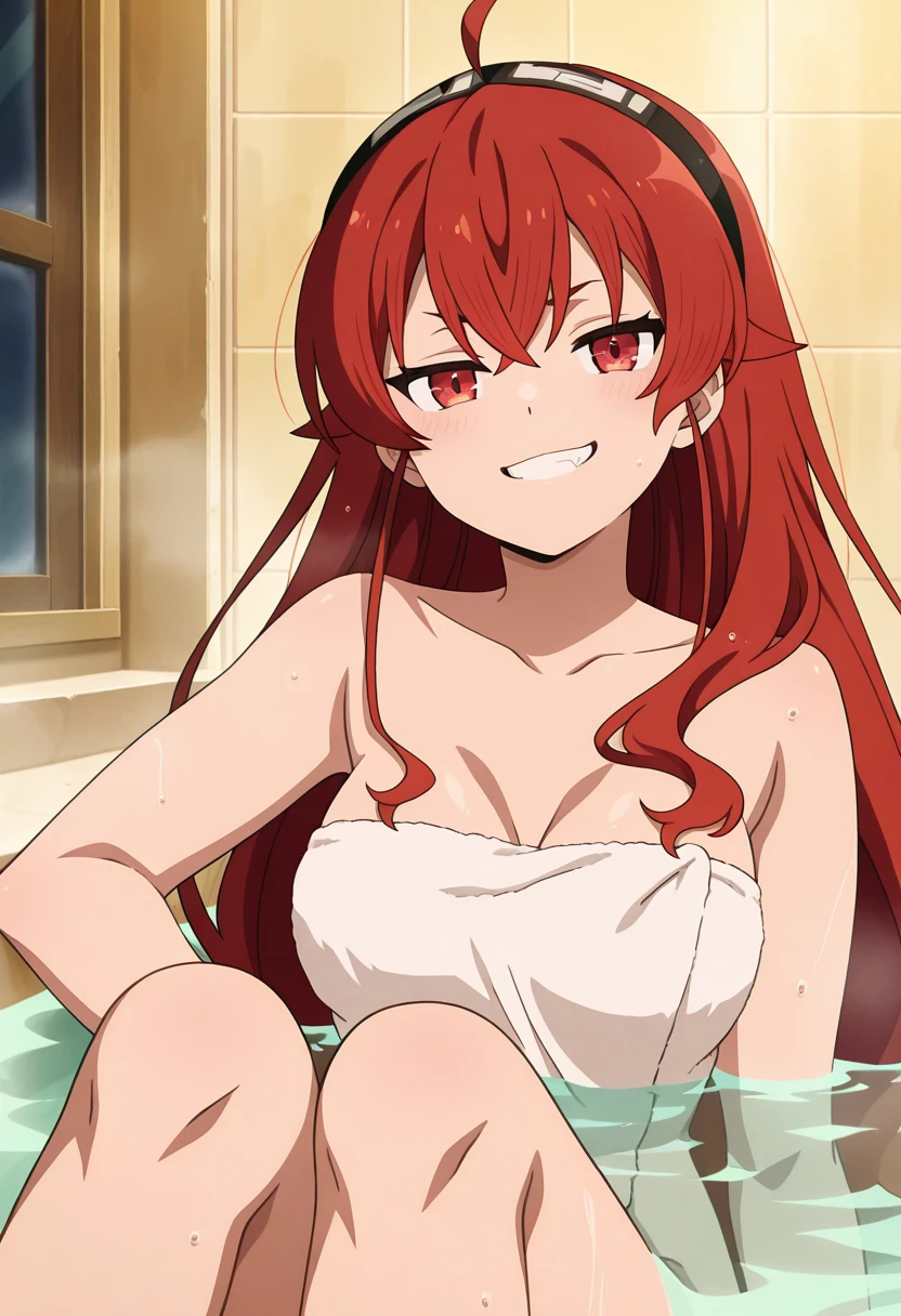 Rias Gremory,Bathing, pixel, towel