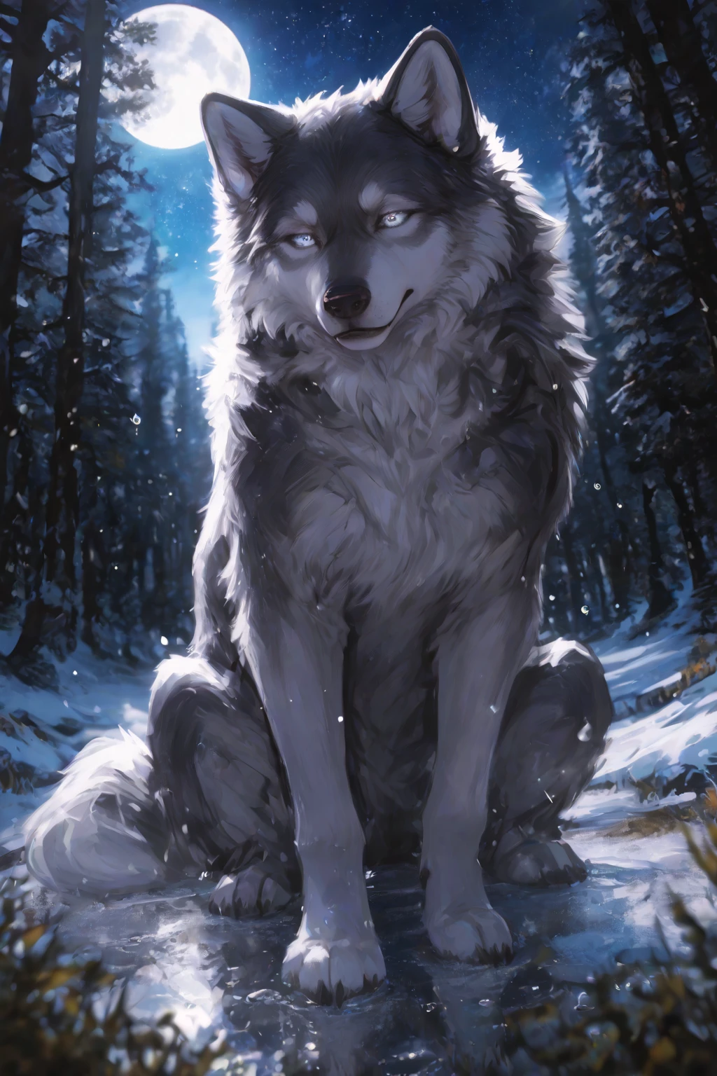 wolf, fur covering her chest, fluffy chest, furr covering her chest, thicc, furry chest, very very beautiful furry art, female anthropomorphic wolf, breasts covered and sfw,wearing a turtleneck sweater