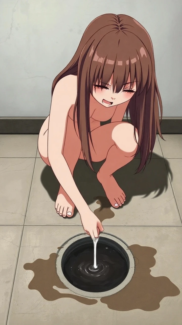 nsfw, (masterpiece, top quality, best quality, highly detailed:1.6), extremely detailed CG unity 8k wallpaper, (full body), wide shot, long shot, (pubic hair, dark brown pubic hair:2.5), (crotch, pussy, urethra:3), ((standing pose, open knees:2.5)), (naked, nude body:2), (Pee spurting out of the urethra:3), (pee running down legs), ((standing)), (Standing with knees apart to expose the urethra:2), strong facial expression, (sharp eye:1.2), (scowl:1.1), (embarrassed,blush:1.3), (steam:2), (Wet:1.1), (sweat:1.1), (trembling:1.3), (open mouth, wavy mouth:1.4), (clenched teeth:1.7), (closed eyes:1.5), (feeling weak:1.5), (bravery crying, sobbing:1.5), (shoot from front, looking at viewer:1.2), bath room, woman, indoor, (long hair, dark brown hair, ponytail:1.4), (woman trembling with sexual climax:1.5), (at midnight), night, at dawn, colorful, perfect composition, urination, incontinence, piss, peeing self, A lot of pee, pee running down legs, (((pee stream))), (pee puddle), Wetting herself, pee stain, peeing, blush, trembling, embarrassed, medium breasts, Yellow pee, ((leaking pee)), Shaking one's shoulders, Breaking a sweat on forehead, puddle of pee, Pee at your feet, Pee spread on the floor, Pee stains, Dripping pee between my legs, Feet Wet from pee, Pee-covered feet, Pee at your feet, want to pee, about to pee, Full bladder, Pee-soaked legs, natural makeup, barefoot,