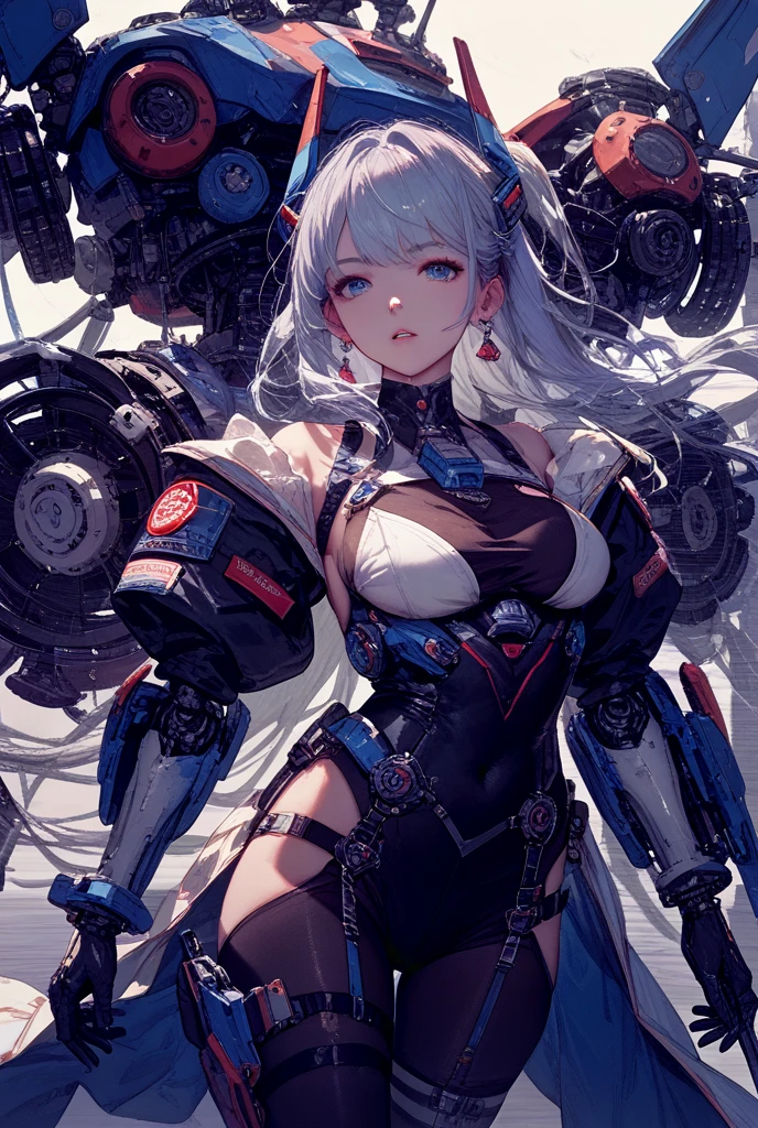 
((8k))、((32k))、((highest quality))、((masterpiece))、((Ultra-high resolution))、Fine skin、High quality fabric、High-quality metal texture、RAW Photos、Professional、Ultra-fine painting、((alone))、((Streamlined, A vivid spaceship in the background))、((In space))((Woman dressed as a mecha angel))、Beautiful breasts、Concept Art、Anime fantasy artwork、detailedなファンタジーアート、Anime character with pale blue-purple hair and large white wings、(((Twin tails:1.6)Sleek and intimidating design、((Super heavy firearms))、(((A large wing-like device)))、(((A giant wing-like headset)))、Pure white and purple armor、8k 高品質detailedアート、Symmetrical wings、Browsing Caution、Blake、Big Breasts、非常にdetailed (Dark Elf), (1 girl), alone, Perfect Face, detailed, Ahoge, ((Long Hair:1.2)), (Hair above one eye:1.3), [[Messy Hair]], Shiny blonde white hair, Purple eyes, Variegated eyes, Colorful Hair, Shining Eyes, Bright Eyes, Face imprint, (eyelash, eye shadow, pink eye shadow), smile, design art by Mikimoto Haruhiko, by Kawashi, by Yoshitaka Amano,break、 ((Perfect Anatomy)), Nice body, Big Breasts、(非常にdetailed指), Best Hand, Perfect Face,(Perfect Fingers), Correct Anatomy,