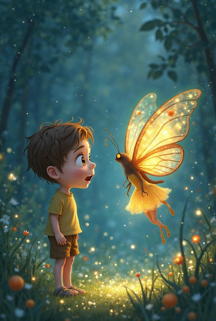 Poor young boy Wood was thinking as he sat on the banks of the river Inkle one fary come and talk with him cartoon