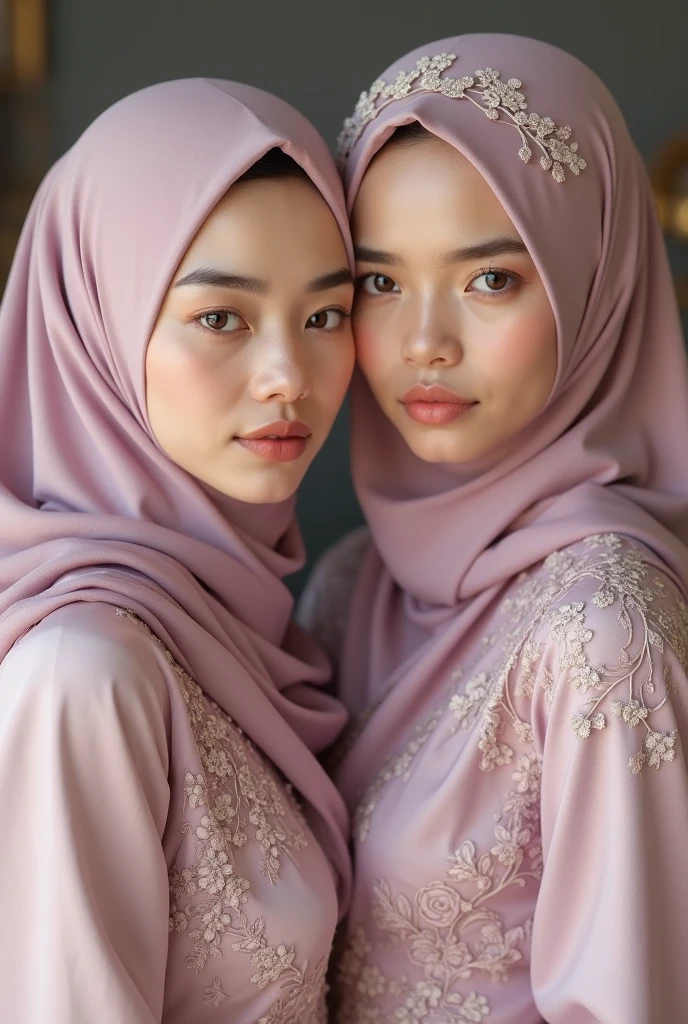 beautiful young woman, 1girl, majestic hijab outfit, detailed face, alluring eyes, full lips, outdoor setting, selfie, soft lighting, warm colors, best quality, 4k, 8k, highres, masterpiece, ultra-detailed, realistic, photorealistic, photo-realistic, cinematic, beautiful detailed eyes, beautiful detailed lips, extremely detailed face and eyes, long eyelashes, intricate clothing textures, elegant posing, warm smile, romantic atmosphere