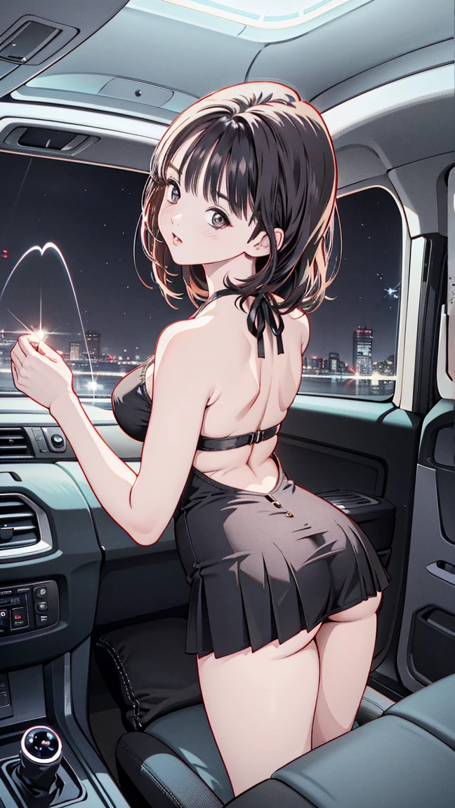Codriver,blurry, blurry_foreground,(nude,nudity:1.3),(beautiful perfect back:1.1),black pantyhose,( looking at window,looking outside:1.3) <lora:Codriver_20230529001557:0.7>