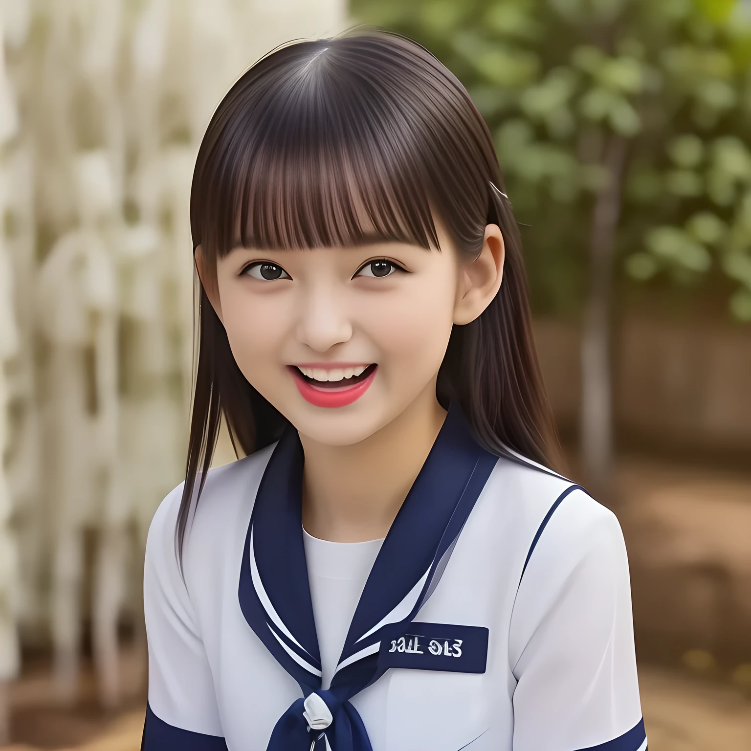 (highest quality, masterpiece, clearly detailed:1.5), highest quality, High resolution, 1080p, 8K, (Too beautiful ((purest)) ((sweetest and cutest)) ((beautiful girlish and Evolved with grace)),  ((Too much beloved)) noble grown beautiful beautiful girl with detailed, Japanese, 155cm height, ((svelte silhouette)), Cloistered beauty, dreamy appearance, tasting the viewer, giving too much pleasure to my sensitive body's tip covered with beautiful hands and fingers, spoiling me by pleasure with detailed: 1.7), (laughing white face with unreal beauty, overflowing with translucence: 1.8), (Pristine navy colored school uniform, (Neatest (navy colored) sailor-style school uniform, navy sailor collar, shiny-blue ribbon, school navy pleats skirt with detailed): 1.8), (Too beautiful ((droopy eyes)), ((droopy eyelid)),  and neatness charm the viewer), (Giggling cohort background with many white lovely marks, clearly detailed foreground, with most beautifully detailed: 1.9), ((purity and neatness of pristine uniform is very impressing): 1.8), (focus on her beautiful (((tasting behavior))): 1.9), (Beautiful brown eyes), (black low twin-tail styled hair, bangs trimmed carefully, neat tight (low twin-tail) hair: 2.0), (her very fluttering high-tone voice tell me to give her everything like too sweet aphrodisiac trembles me: 1.4), (I can't stop discharging and draining my every liquid like (white tree sap) to her by the beauty and pleasure, she enjoys about it and improves it: 2.0), (dark background: 1.0), (The viewer is very funny and tastes sweet for her: 2.0)