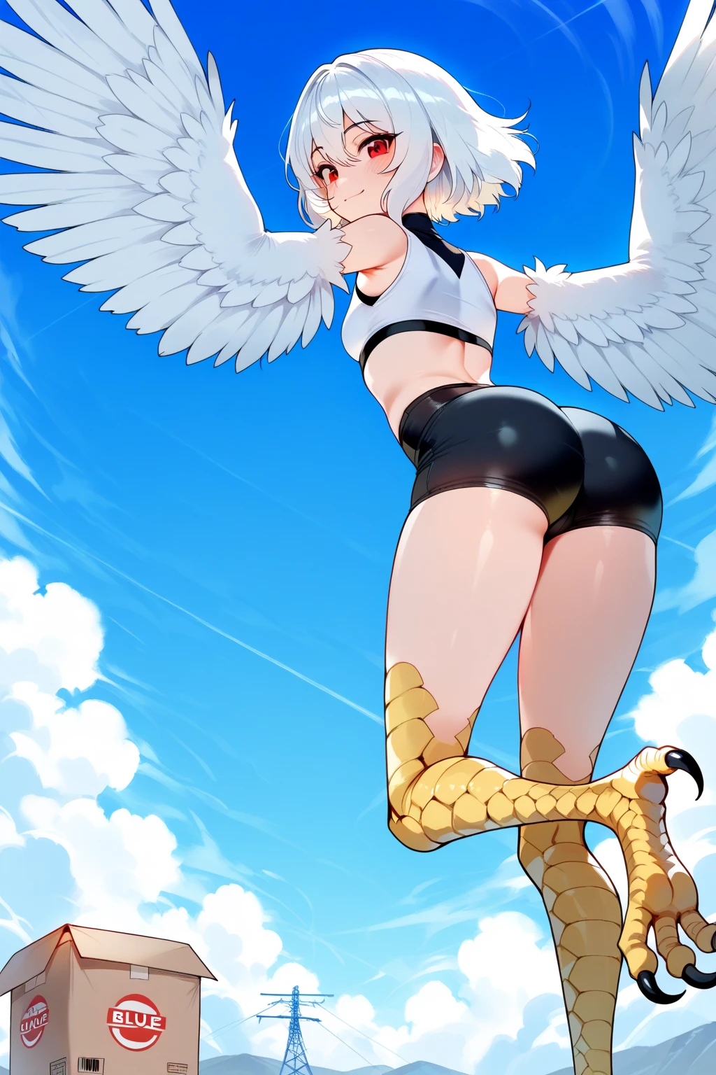 a girl with eagle wings