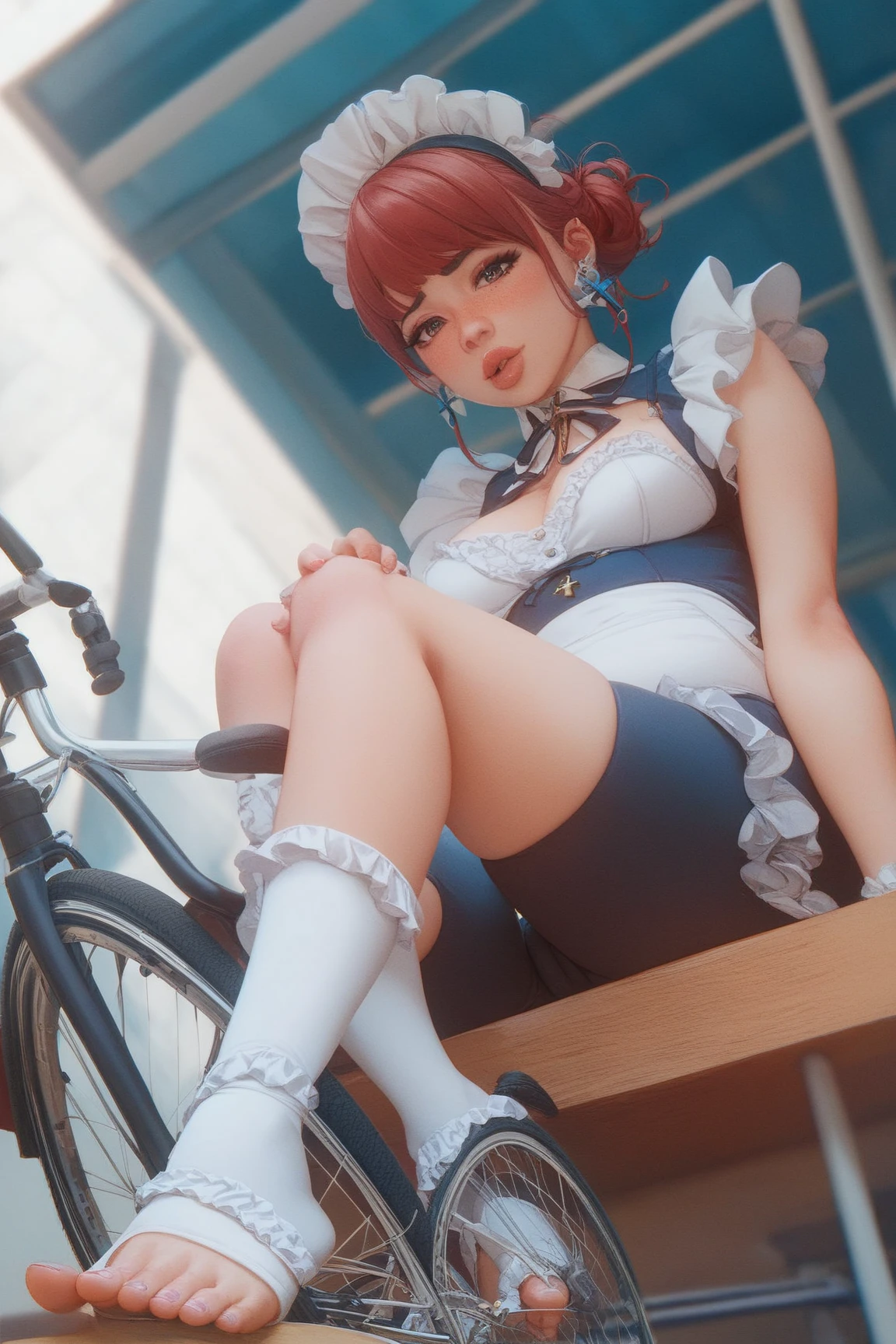 ((((Best Quality, 8K, 32K, masterpiece, 1.2)))),{{solo}},nsfw,{{{Artist: GirlfriendMix's style}}},((perfect beautiful face:1.2)), {Riding on vibrating machine, inserted vibrator into pussy}}, trembling, steaming boby, leaking pussy juice from pussy, high quality vagina, vivid pussy,((a lot of public hairs1.4)), embarrassed, blush