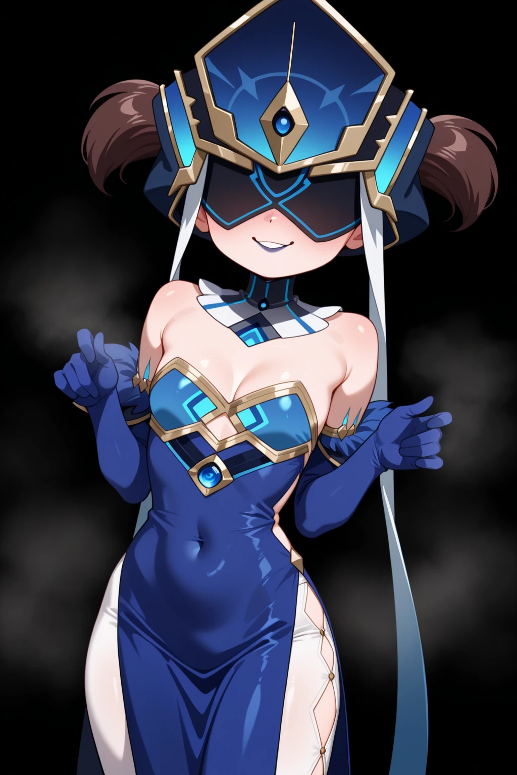 rainbowmika, <lora:rainbowmika-lora-nochekaiser:1>,
rainbow mika, blonde hair, blue eyes, hair pulled back, long hair, muscular, muscular female, twintails, <lora:doyagao_v080:1>, smile,
BREAK bare shoulders, blue leotard, clothing cutout, domino mask, heart cutout, knee pads, leotard, mask, shoulder cutout, thick thighs, thighs, wrestling mask, wrestling outfit,
BREAK indoors,
BREAK looking at viewer, (cowboy shot:1.5),
BREAK <lyco:GoodHands-beta2:1>, (masterpiece:1.2), best quality, high resolution, unity 8k wallpaper, (illustration:0.8), (beautiful detailed eyes:1.6), extremely detailed face, perfect lighting, extremely detailed CG, (perfect hands, perfect anatomy),
